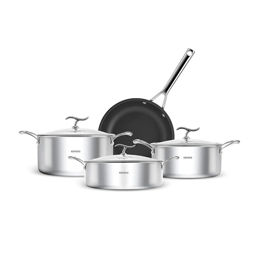 Karaca Stream Bone Saturn 24 Parça 6 Kişilik Yemek Takımı Platin